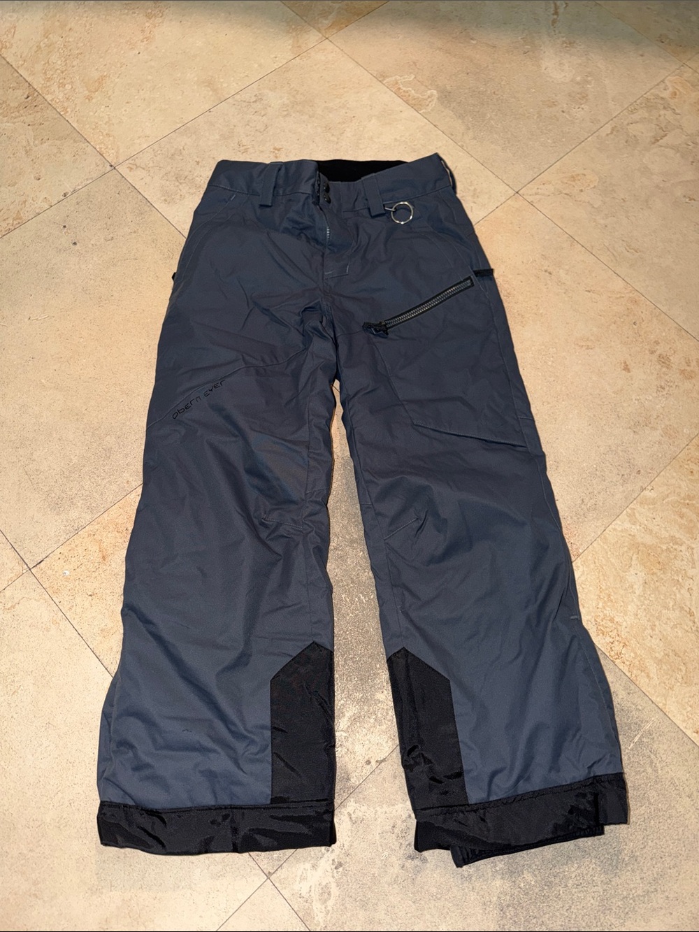 Obermeyer Black/Grey Ski Pants - Insulated Winter Pants